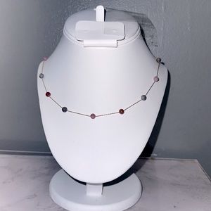 14k gold chain with colorful beads necklace